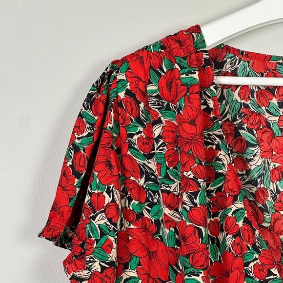 Molly Bracken Poppy Print Wrap Dress - Picture 4 of 14